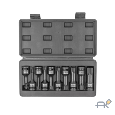 Набор головок-бит TORX ударных 10пр..1/2(T30. T40. T45. T50. T55. T60. T70. T80. T90. T100). в кейсе (FK-41013MPB)